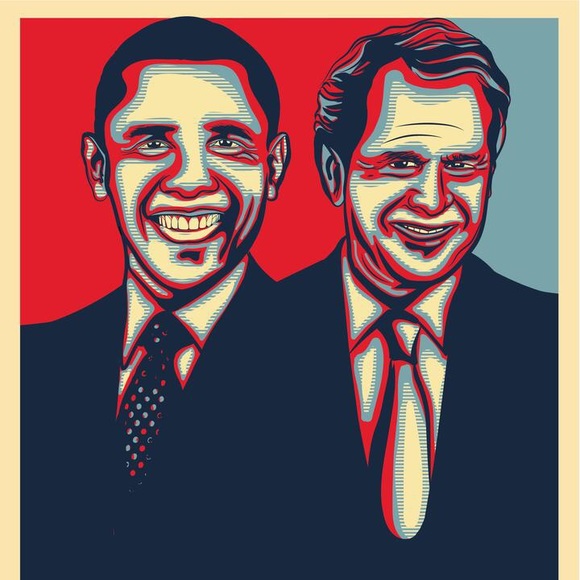 "Do You Miss Us" - Bush / Obama - Uni-sex t-shirt - Picture 2 of 2